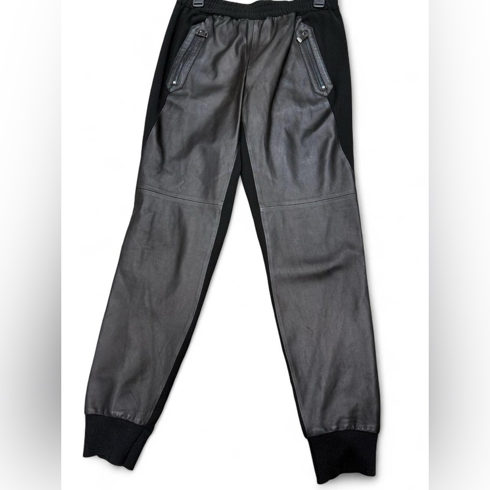Women’s real Leather Jogger Pants